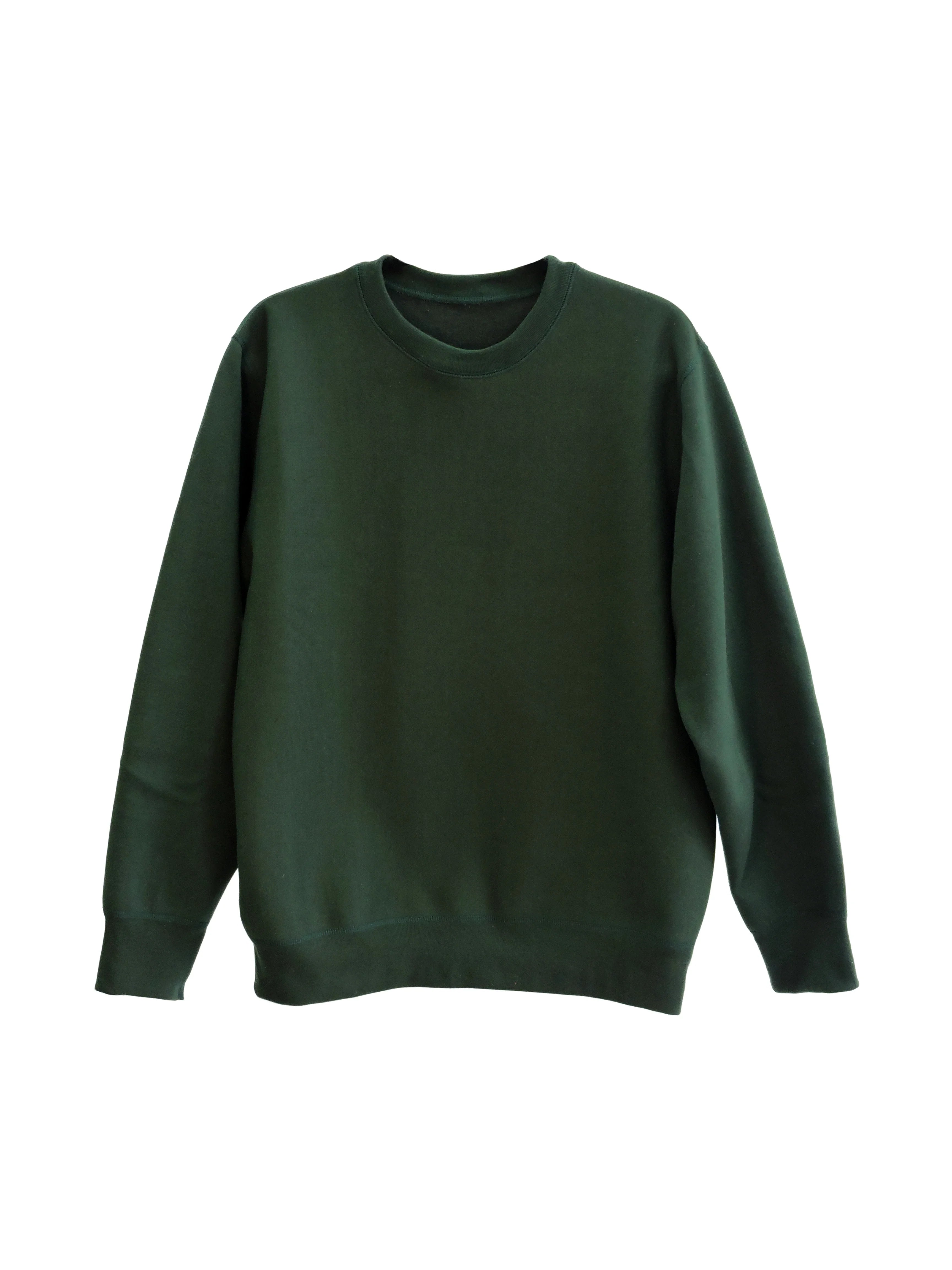 Creative Thoughts™  | Main Crewneck Sweater - Forest Green Heavy Fleece