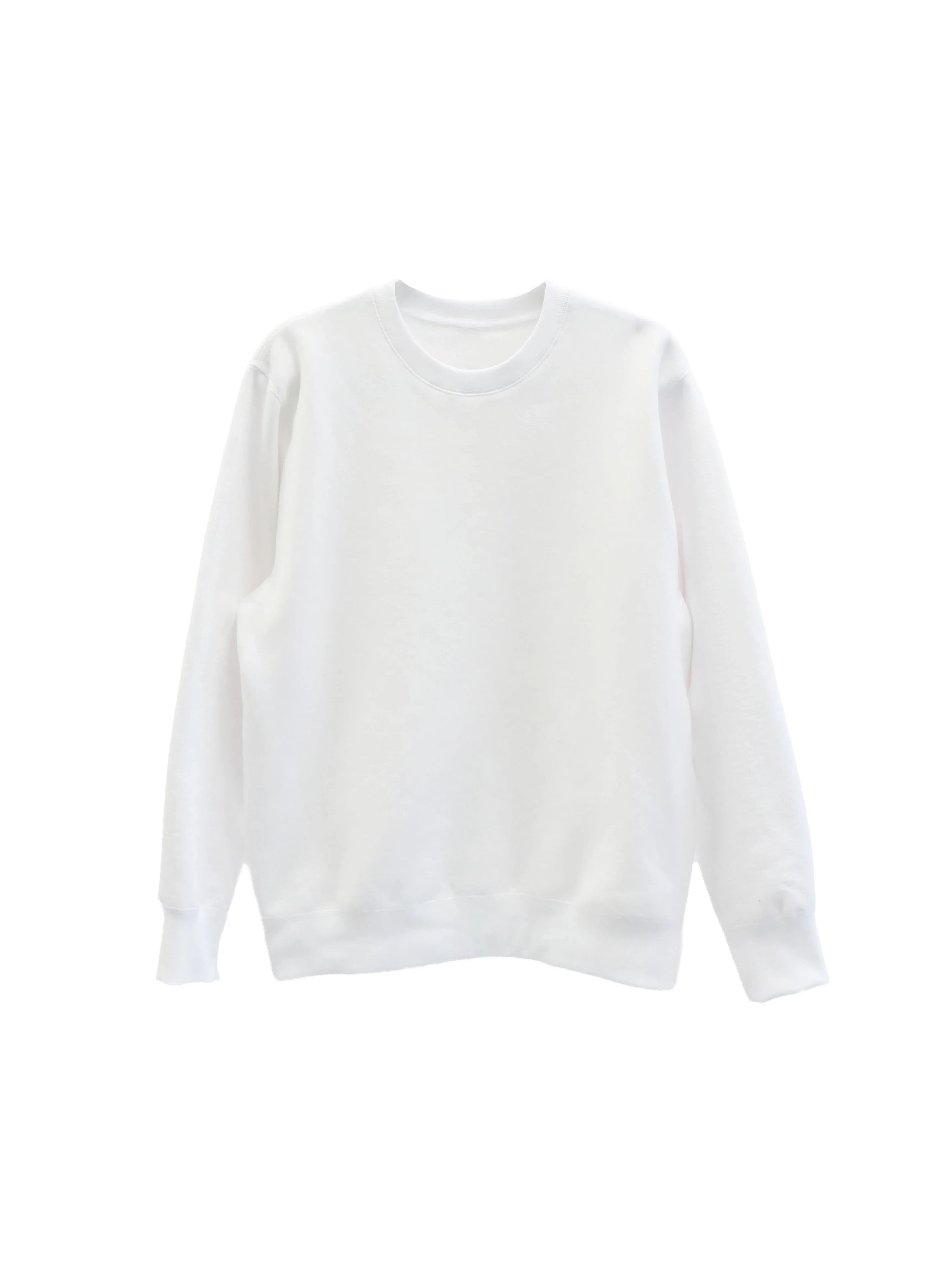 Creative Thoughts™  | Main Crewneck Sweater - White Heavy Fleece