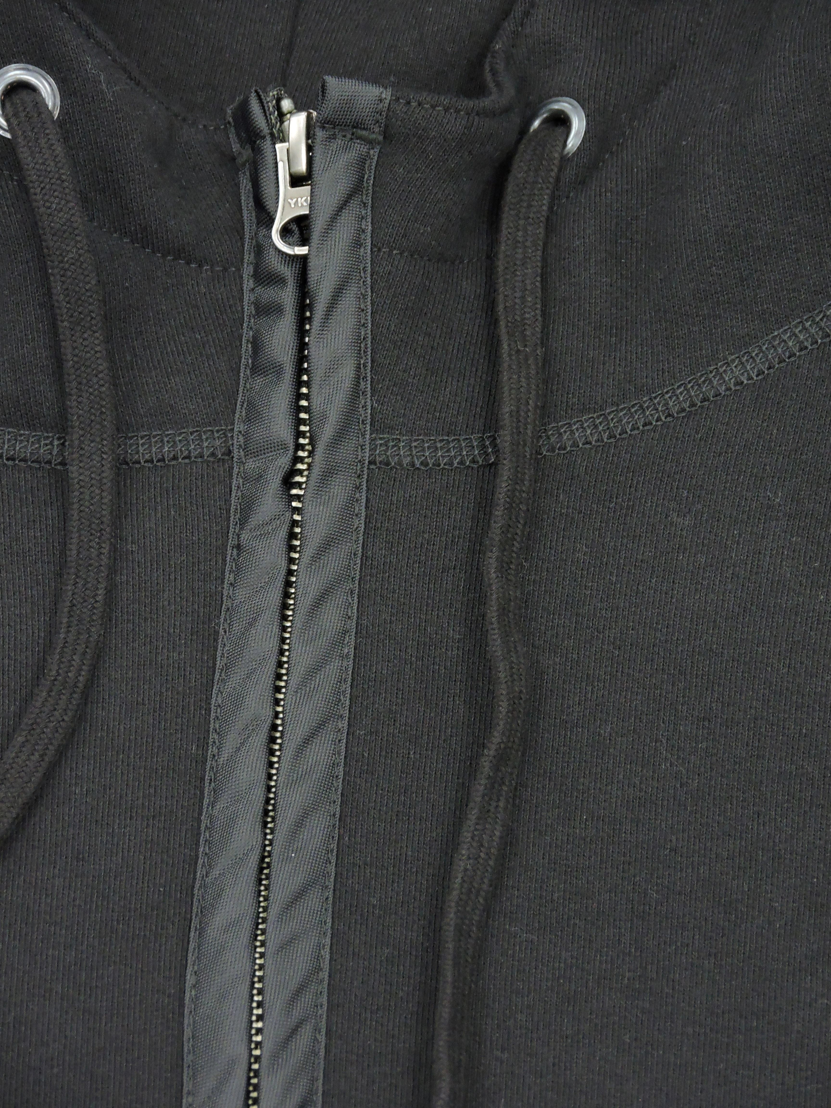 Creative Thoughts™  | Taped Zip Up Hoodie - Black Heavy Fleece