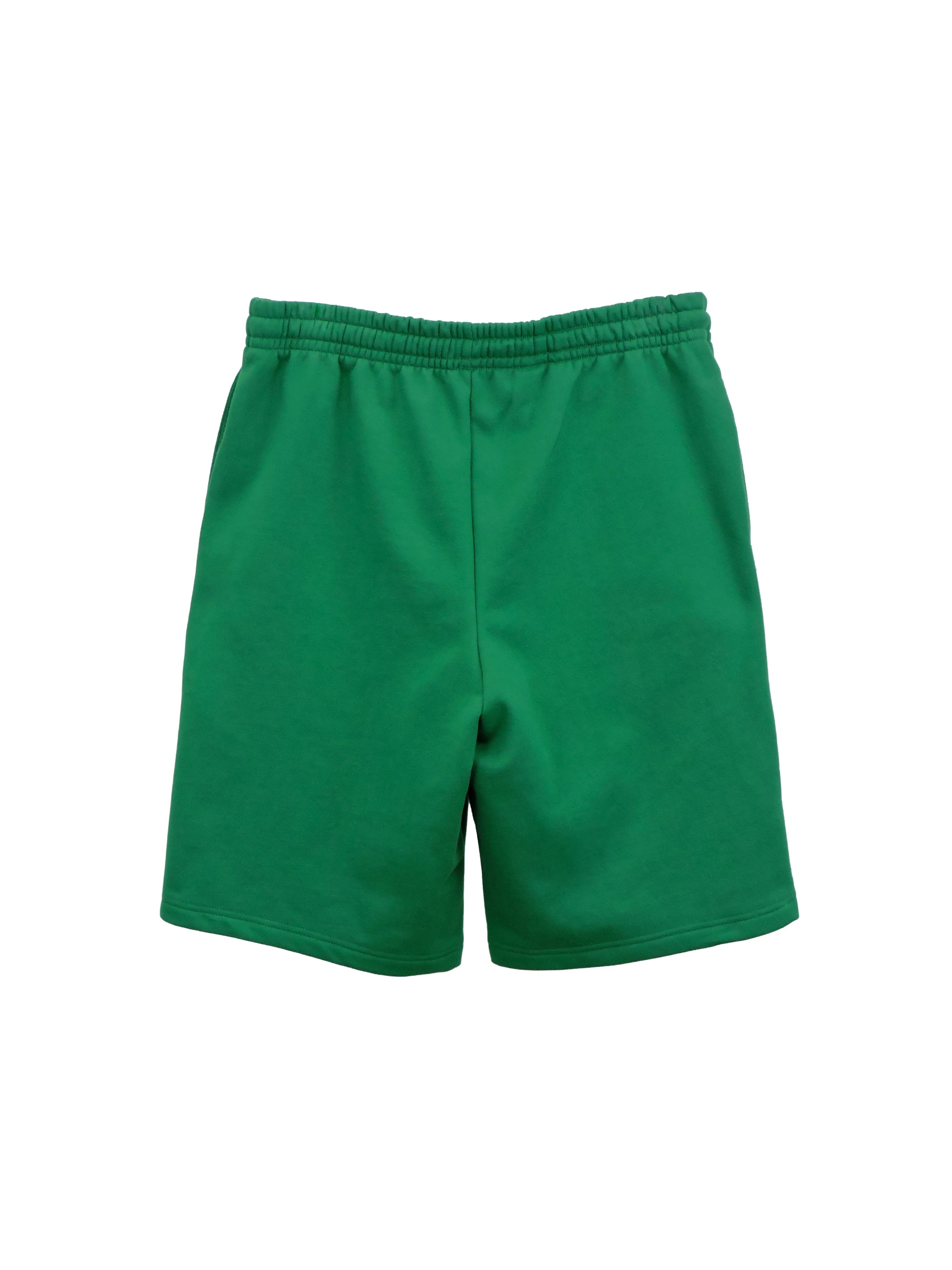 Creative Thoughts™  | Park Long Shorts - Emerald Green Fleece