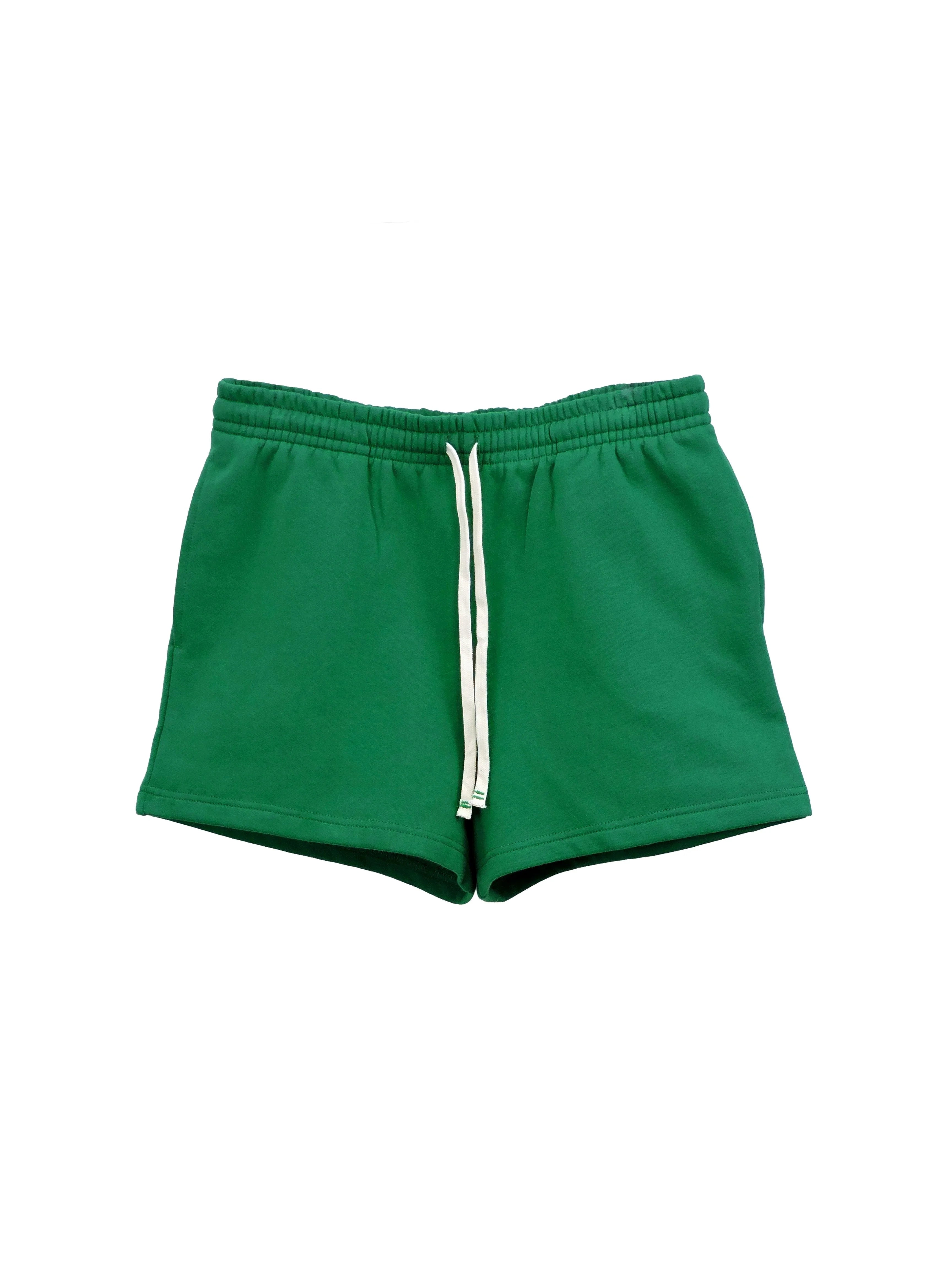 Creative Thoughts™  | Park Mini Shorts - Emerald Green Fleece