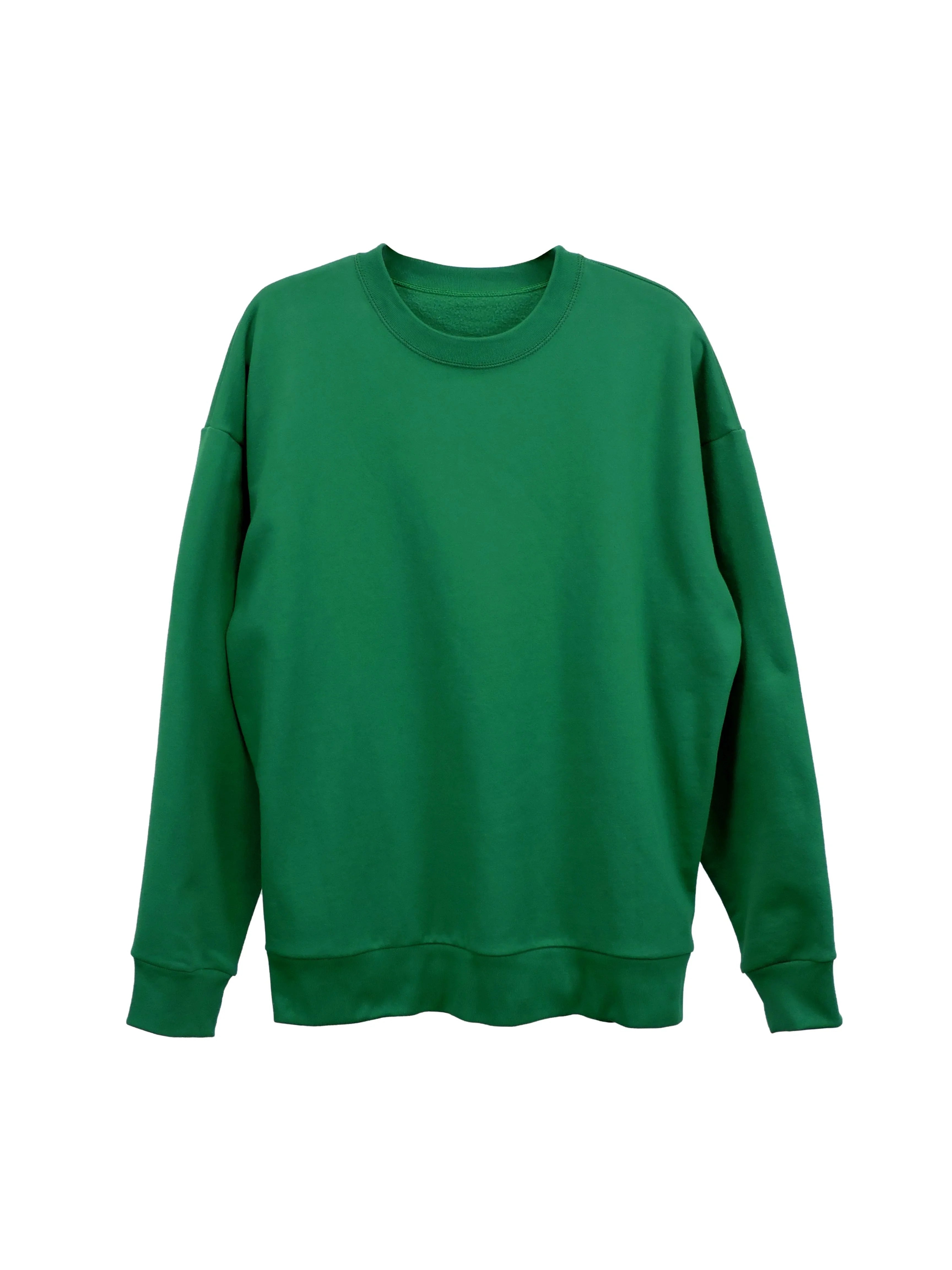 Creative Thoughts™  | Park Crewneck Sweater - Emerald Green Fleece