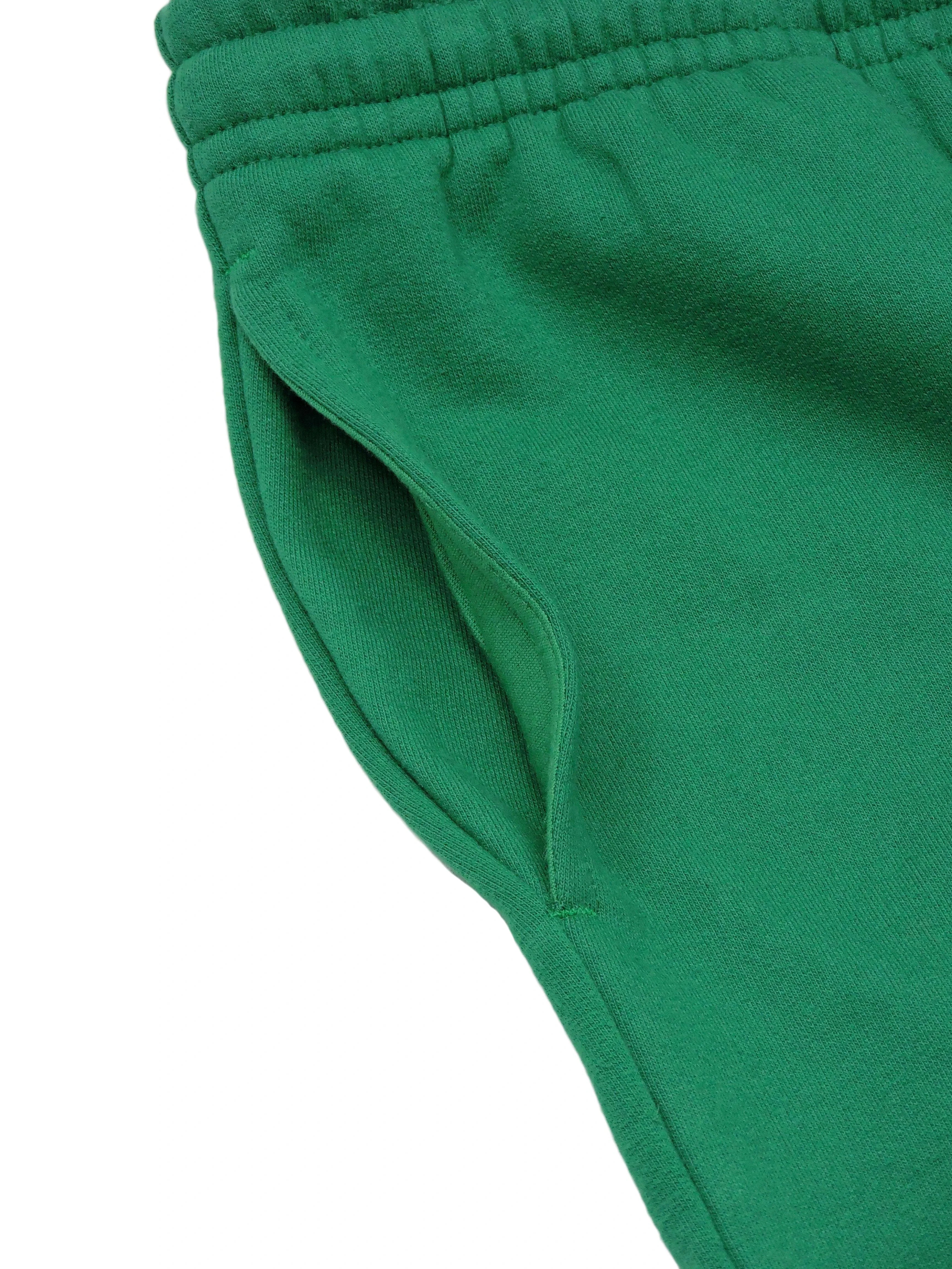 Creative Thoughts™  | Park Mini Shorts - Emerald Green Fleece