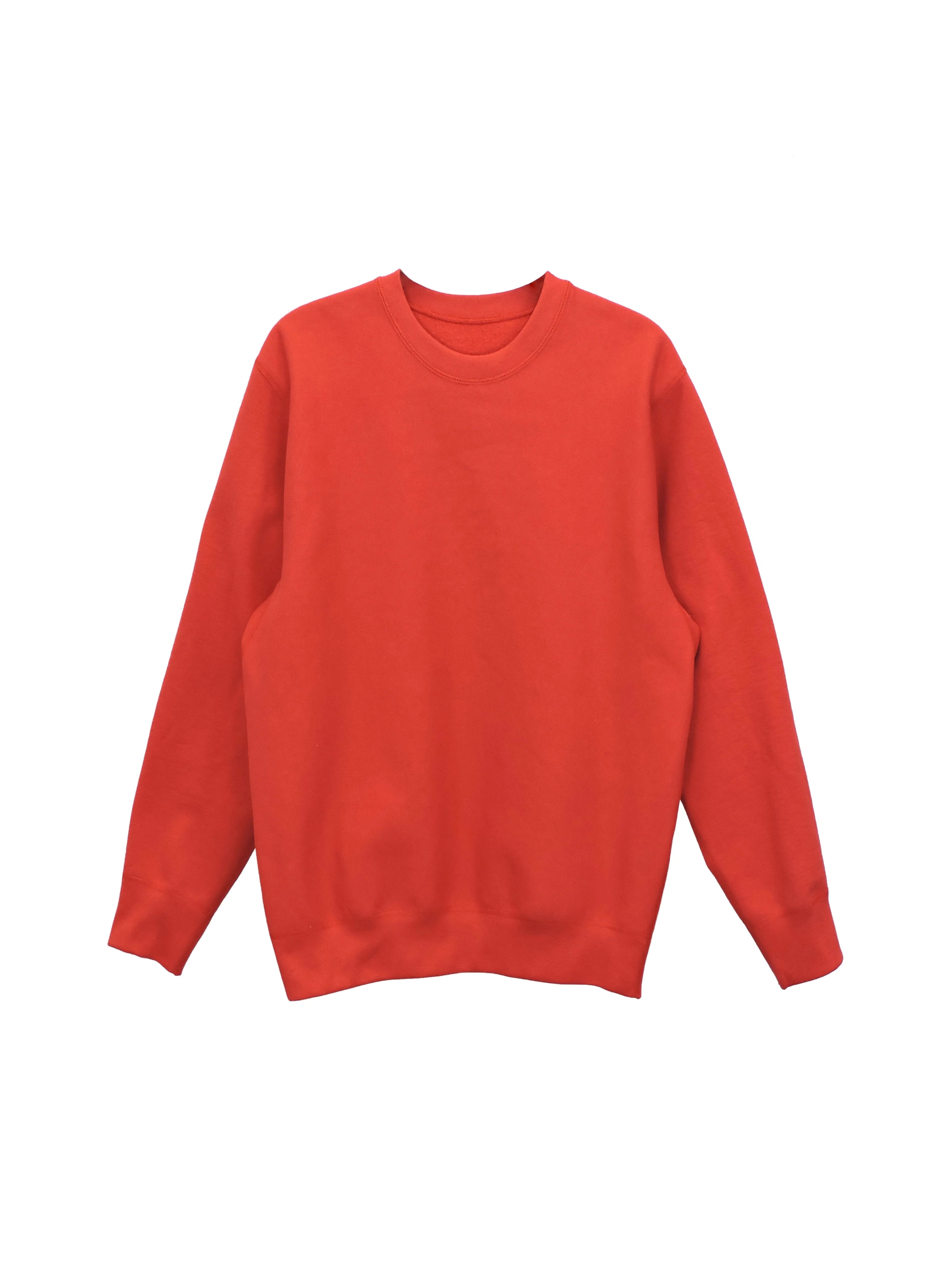 Creative Thoughts™  | Main Crewneck Sweater - Red Heavy Fleece