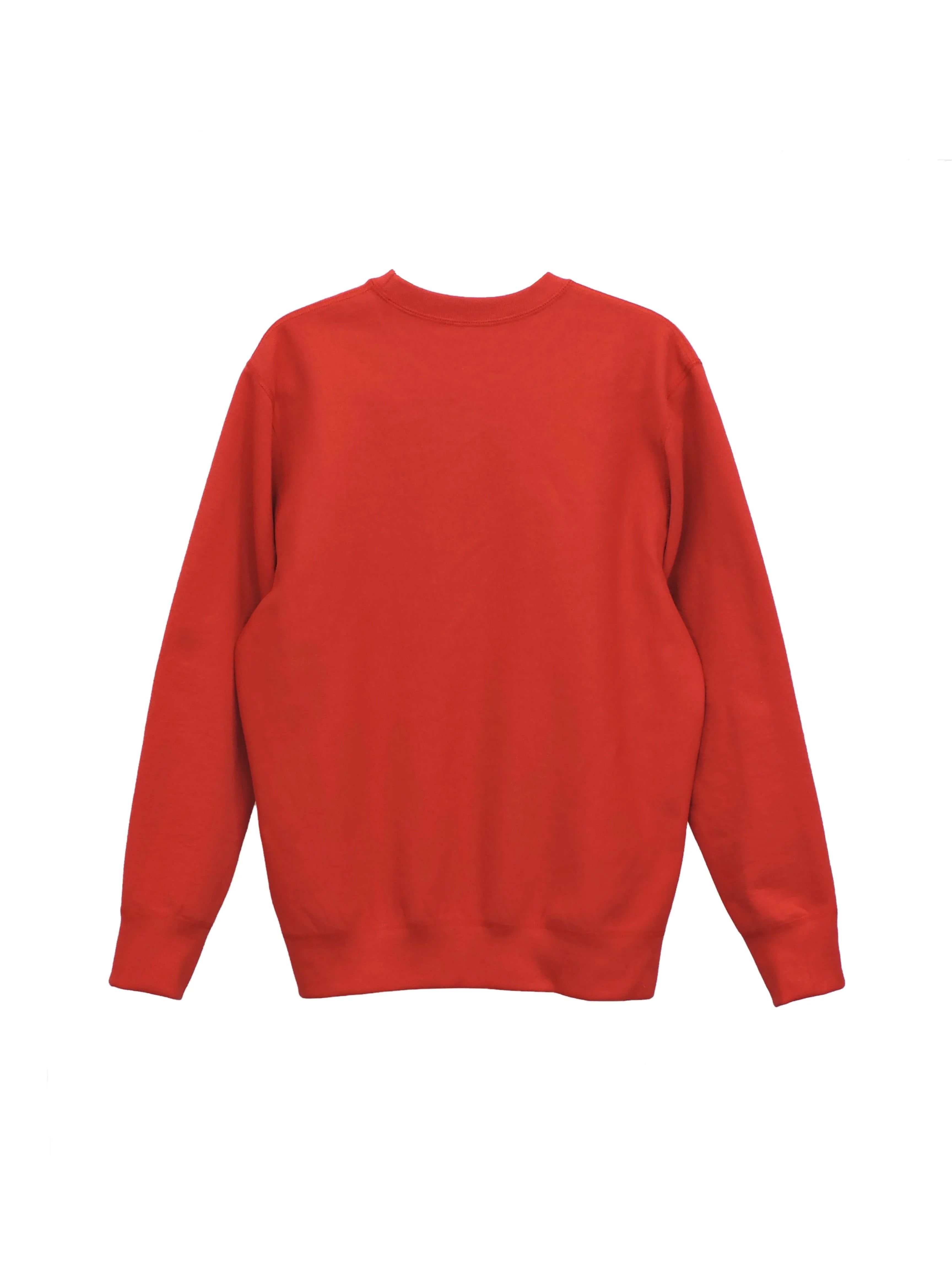 Creative Thoughts™  | Main Crewneck Sweater - Red Heavy Fleece