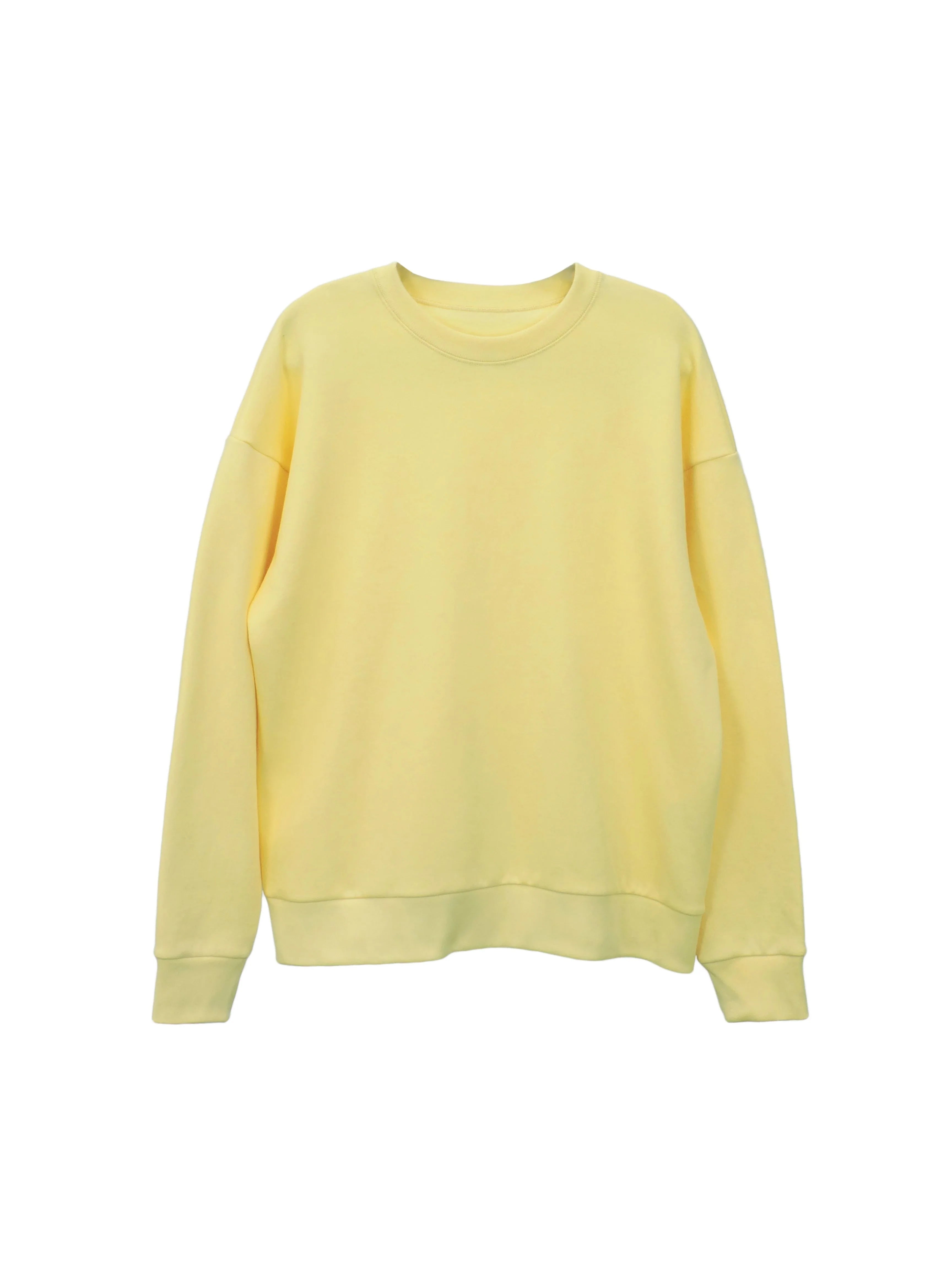 Creative Thoughts™  | Park Crewneck Sweater  - Daffodil Yellow Fleece