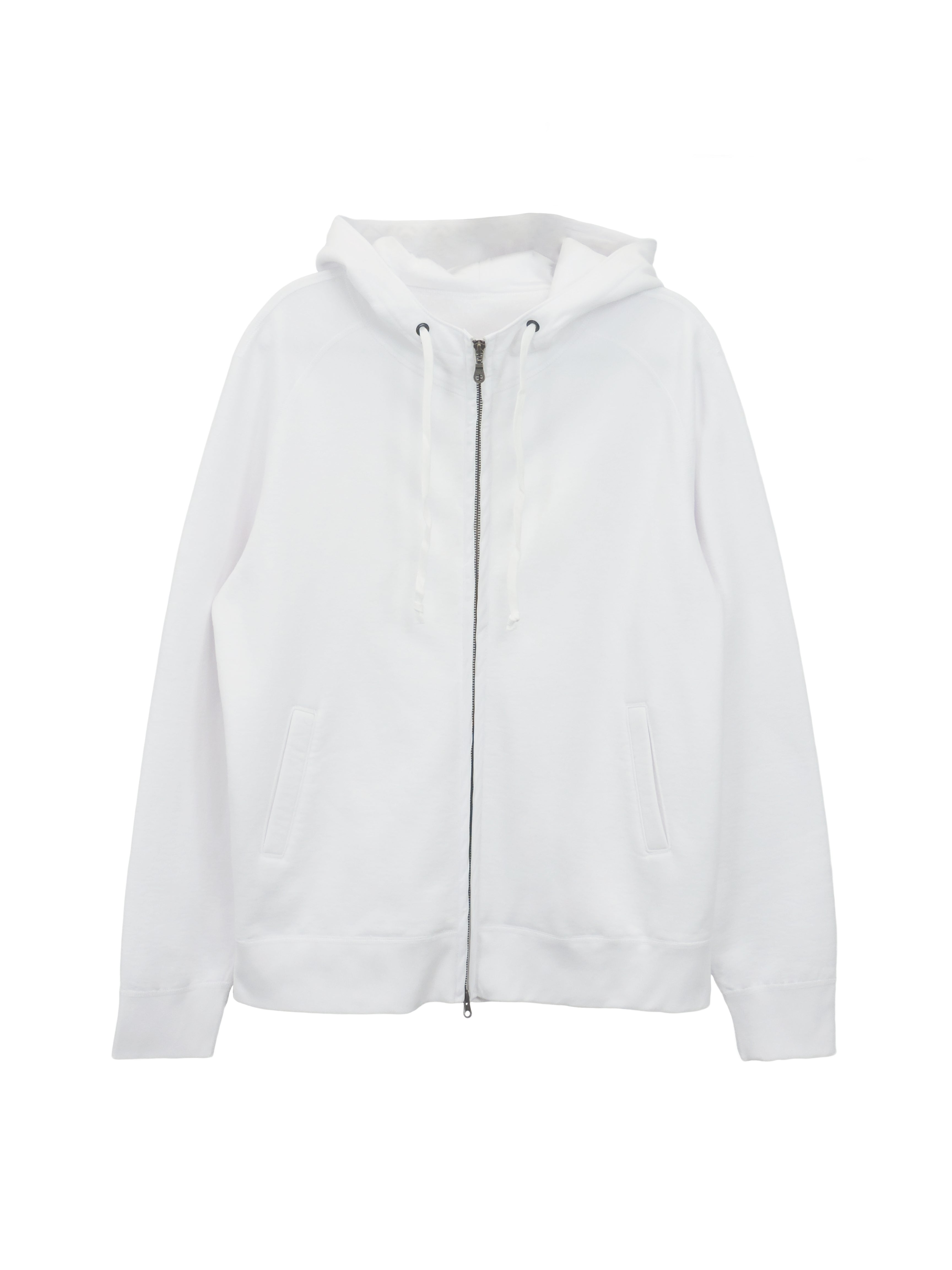 Creative Thoughts™  | Taped Zip Up - White Heavy Fleece