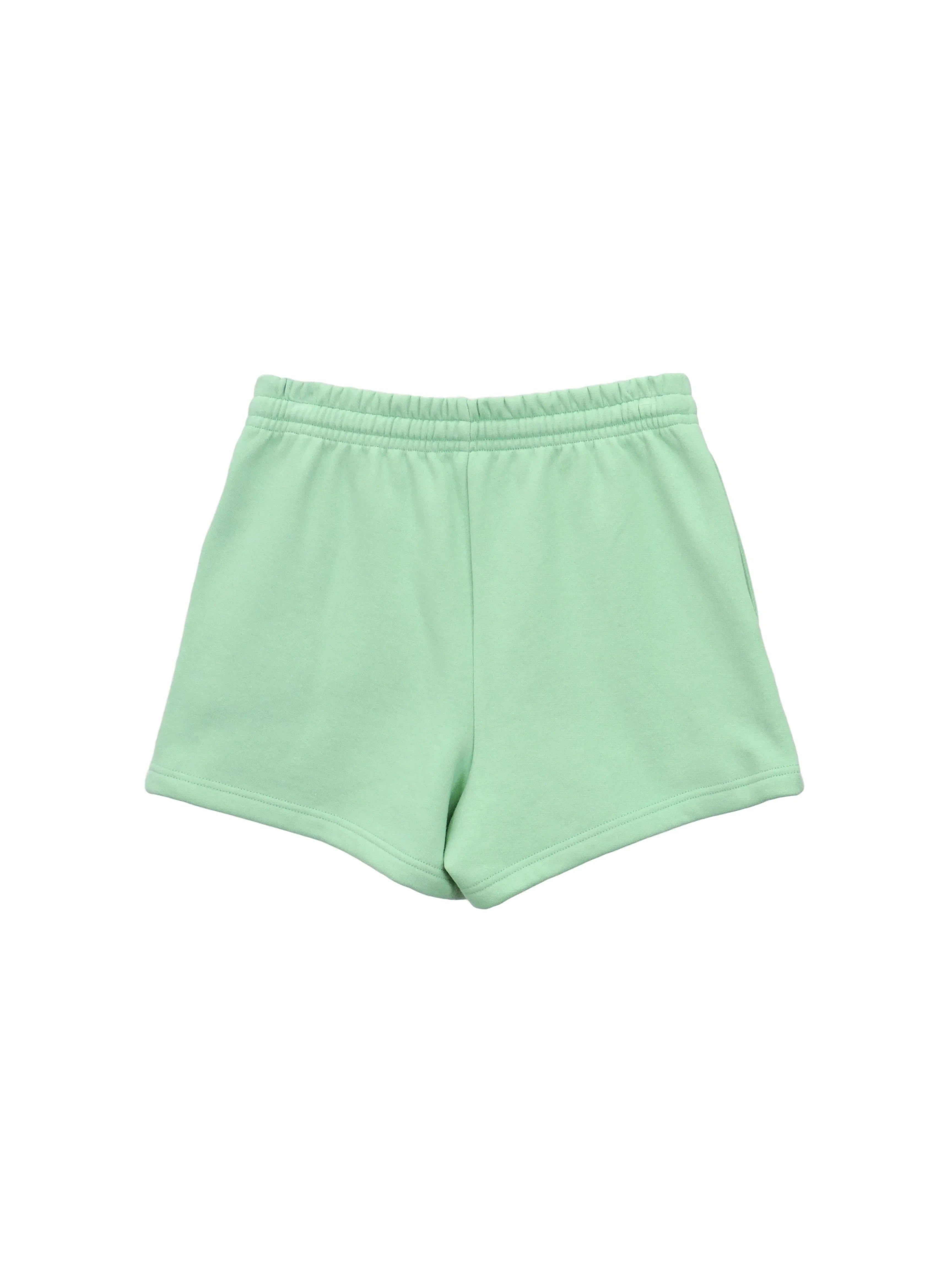 Creative Thoughts™  | Park Mini Shorts - Mint Green Fleece