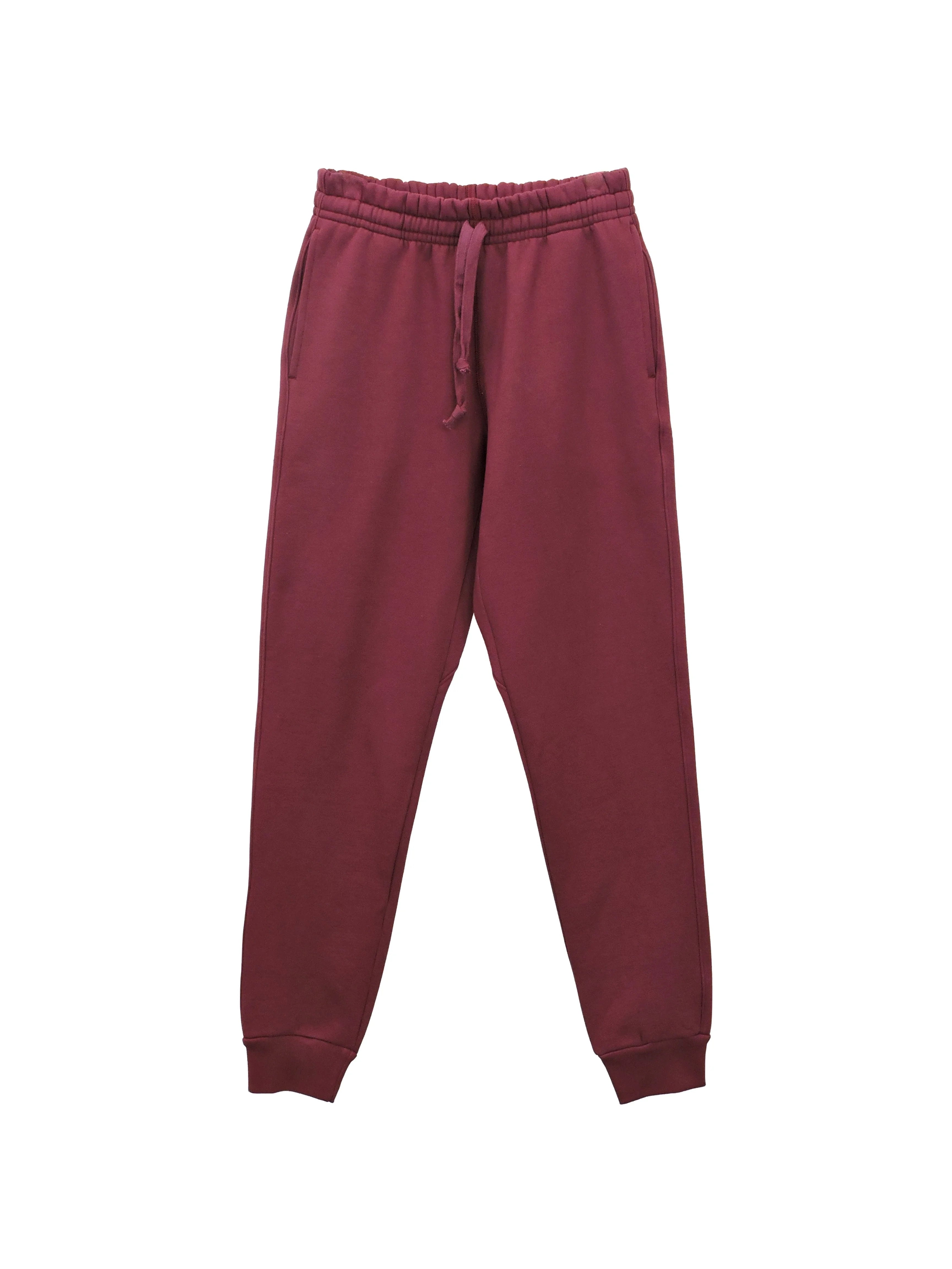 Creative Thoughts™  | Street Joggers - Burgundy Heavy Fleece