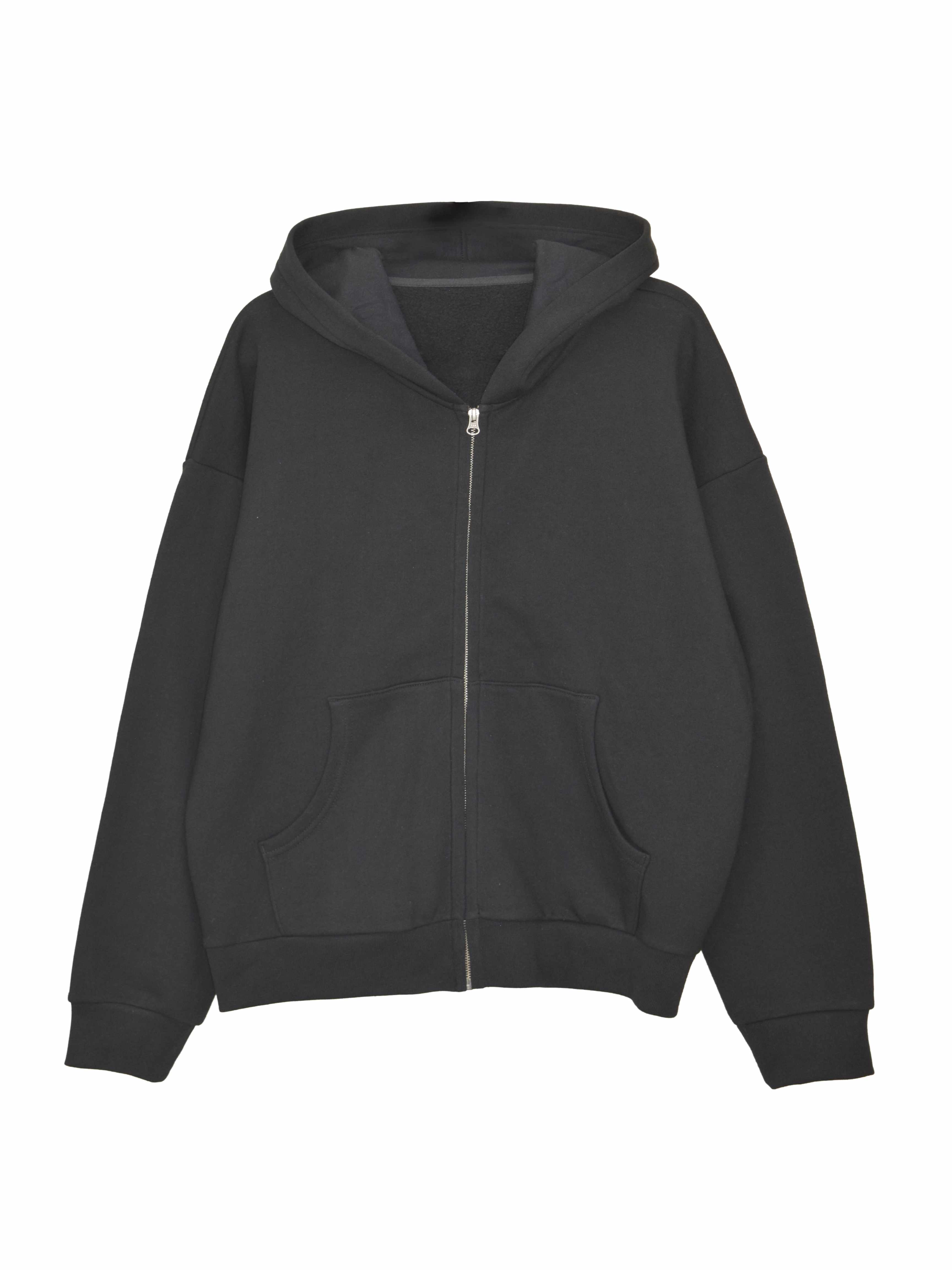 Creative Thoughts™  | Park Zip Up - Black Fleece