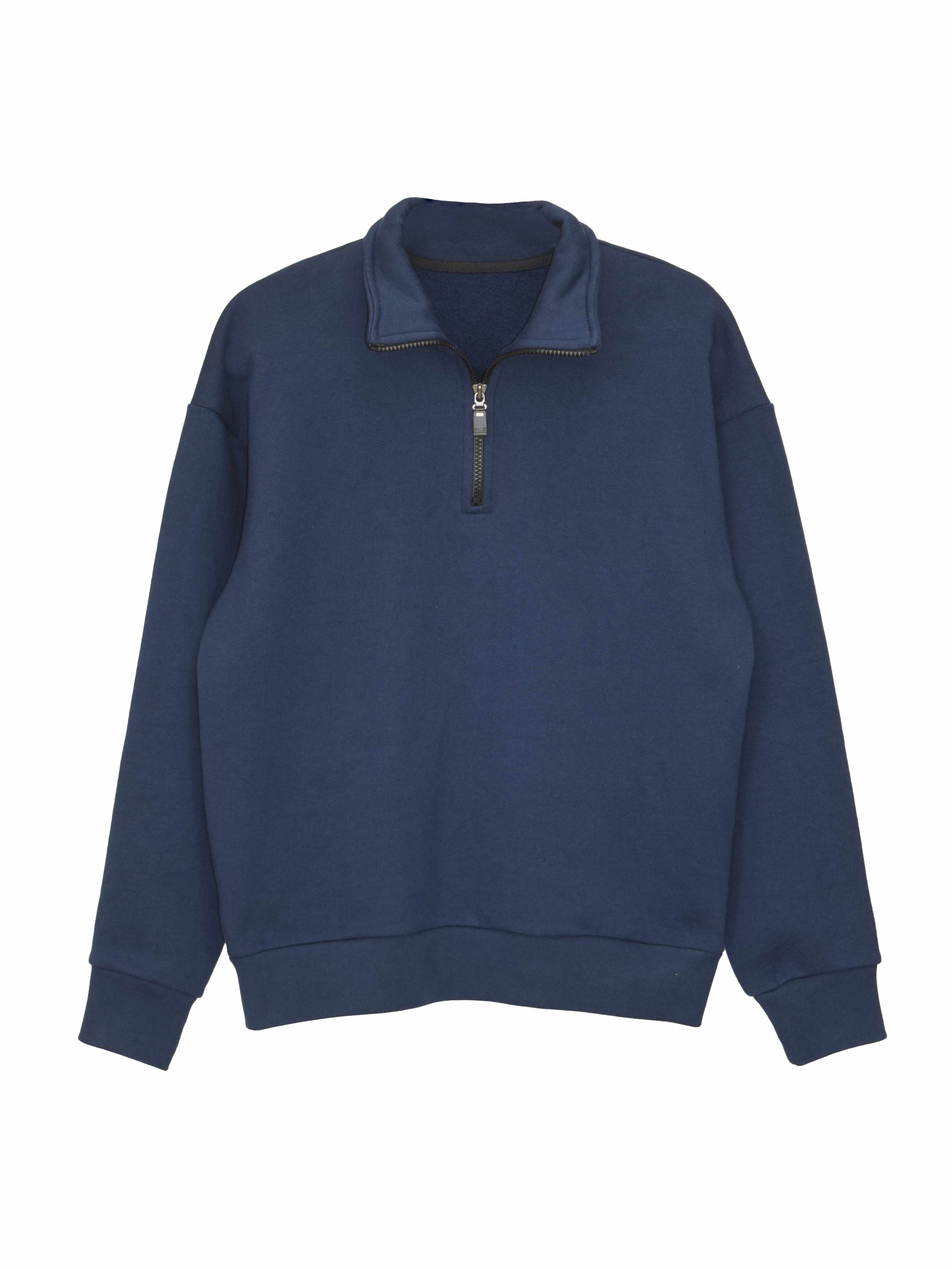 Creative Thoughts™  | Park Quarter Zip Sweater - Navy Heavy Fleece