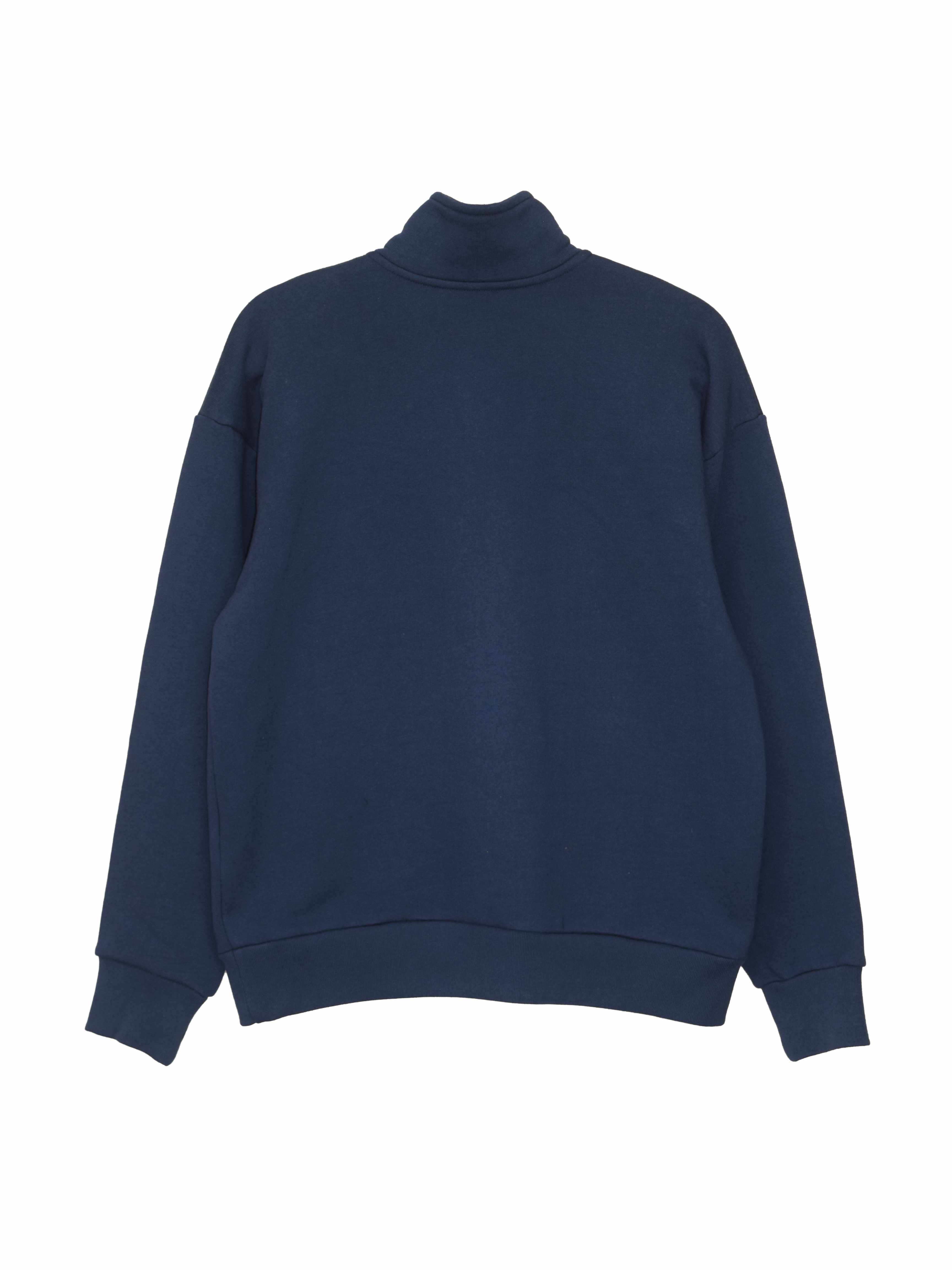 Creative Thoughts™  | Park Quarter Zip Sweater - Navy Heavy Fleece