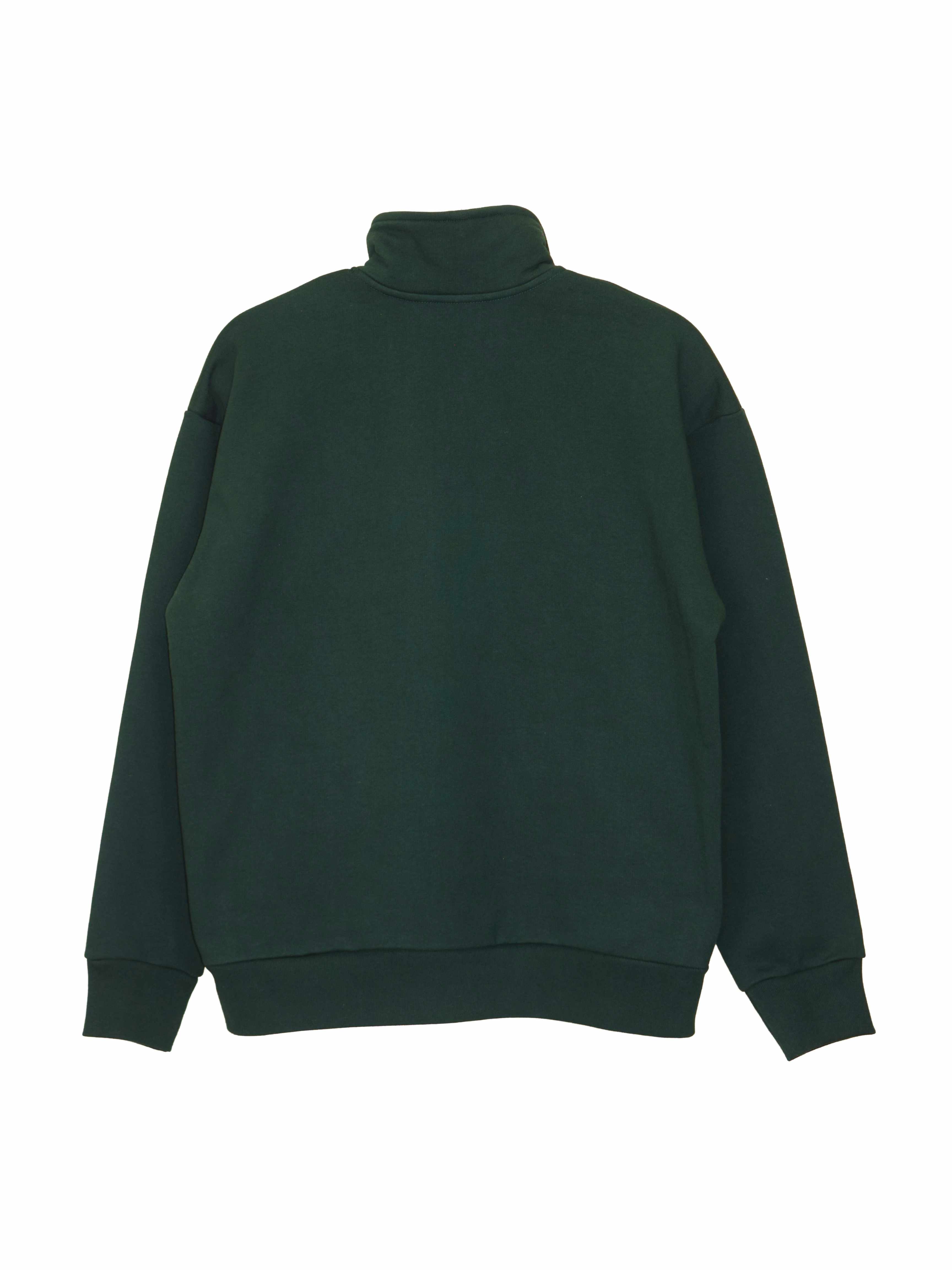 Creative Thoughts™  | Park Quarter Zip Sweater - Forest Green Heavy Fleece