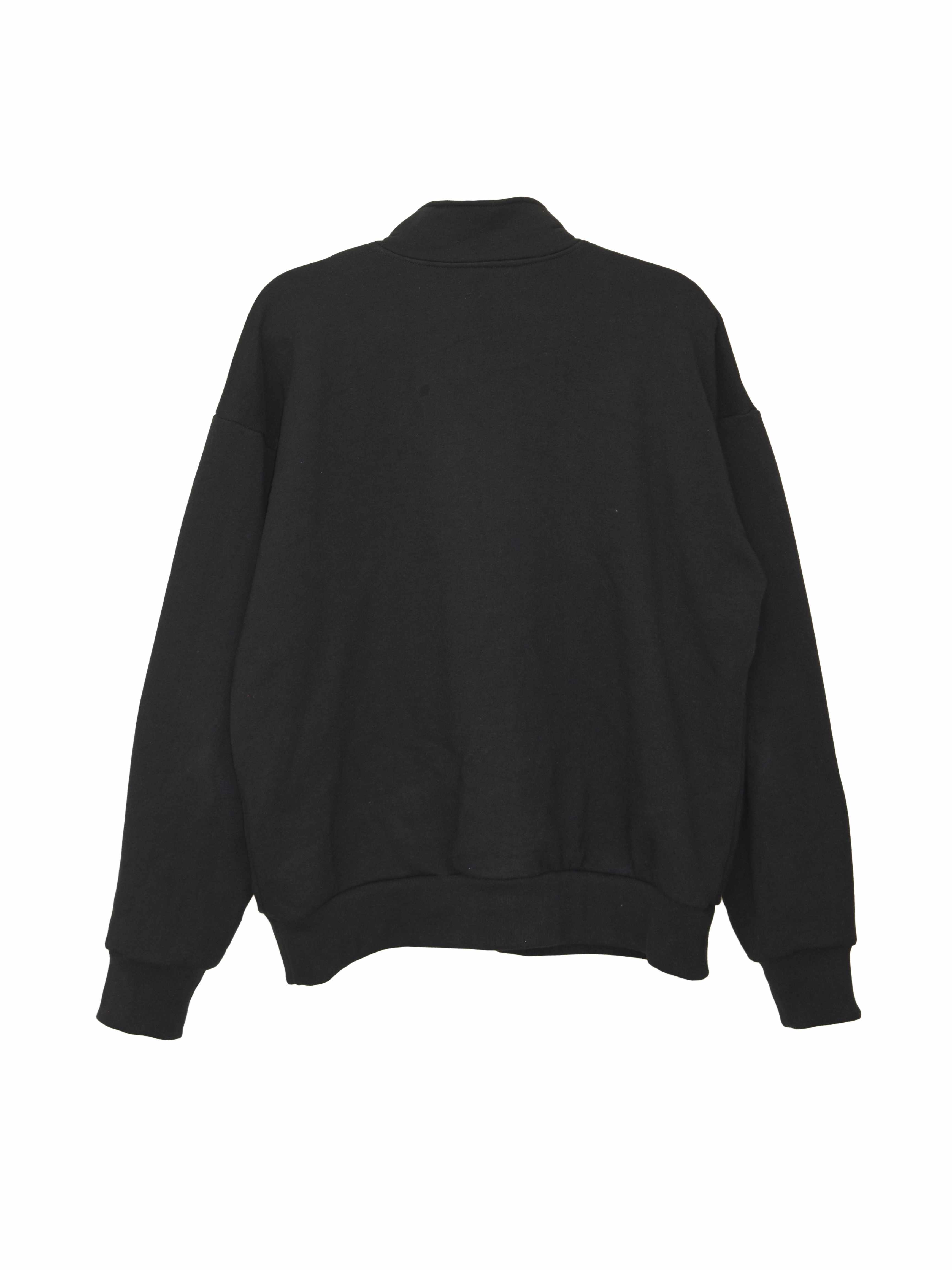 Creative Thoughts™  | Park Quarter Zip Sweater - Black Heavy Fleece