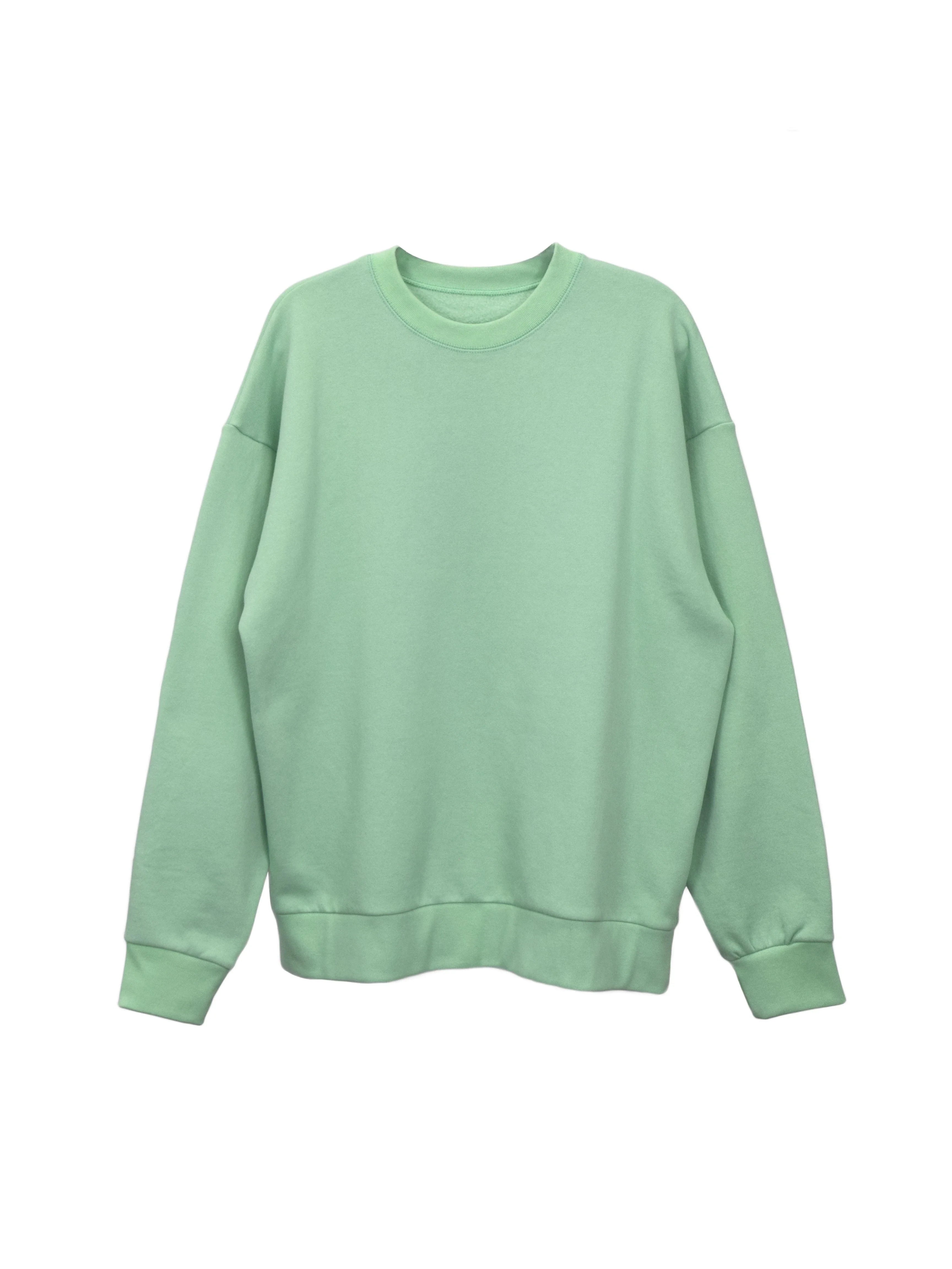 Creative Thoughts™  | Park Crewneck Sweater - Mint Green Fleece