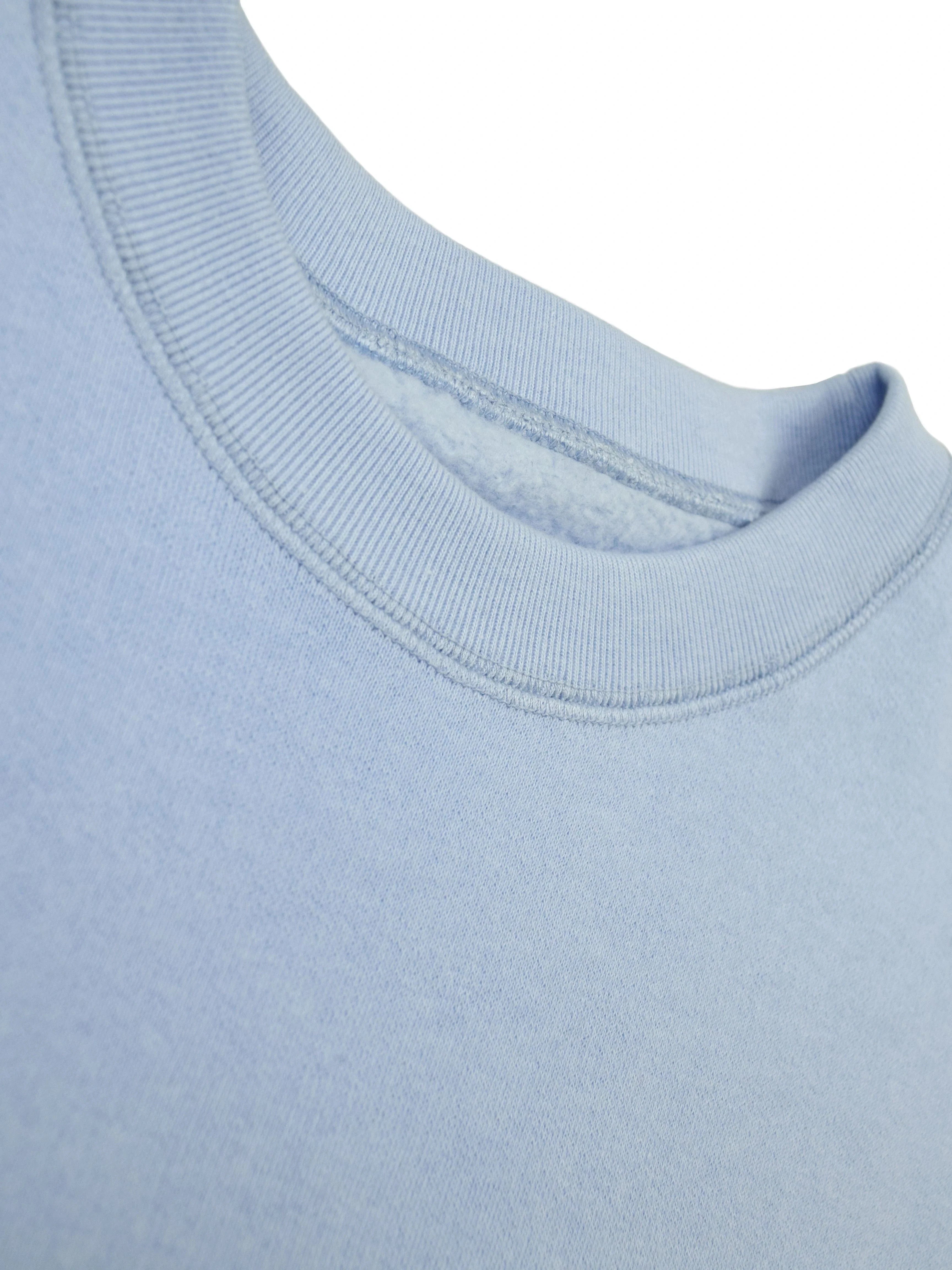 Creative Thoughts™  | Park Crewneck Sweater - Airy Blue Cotton Fleece