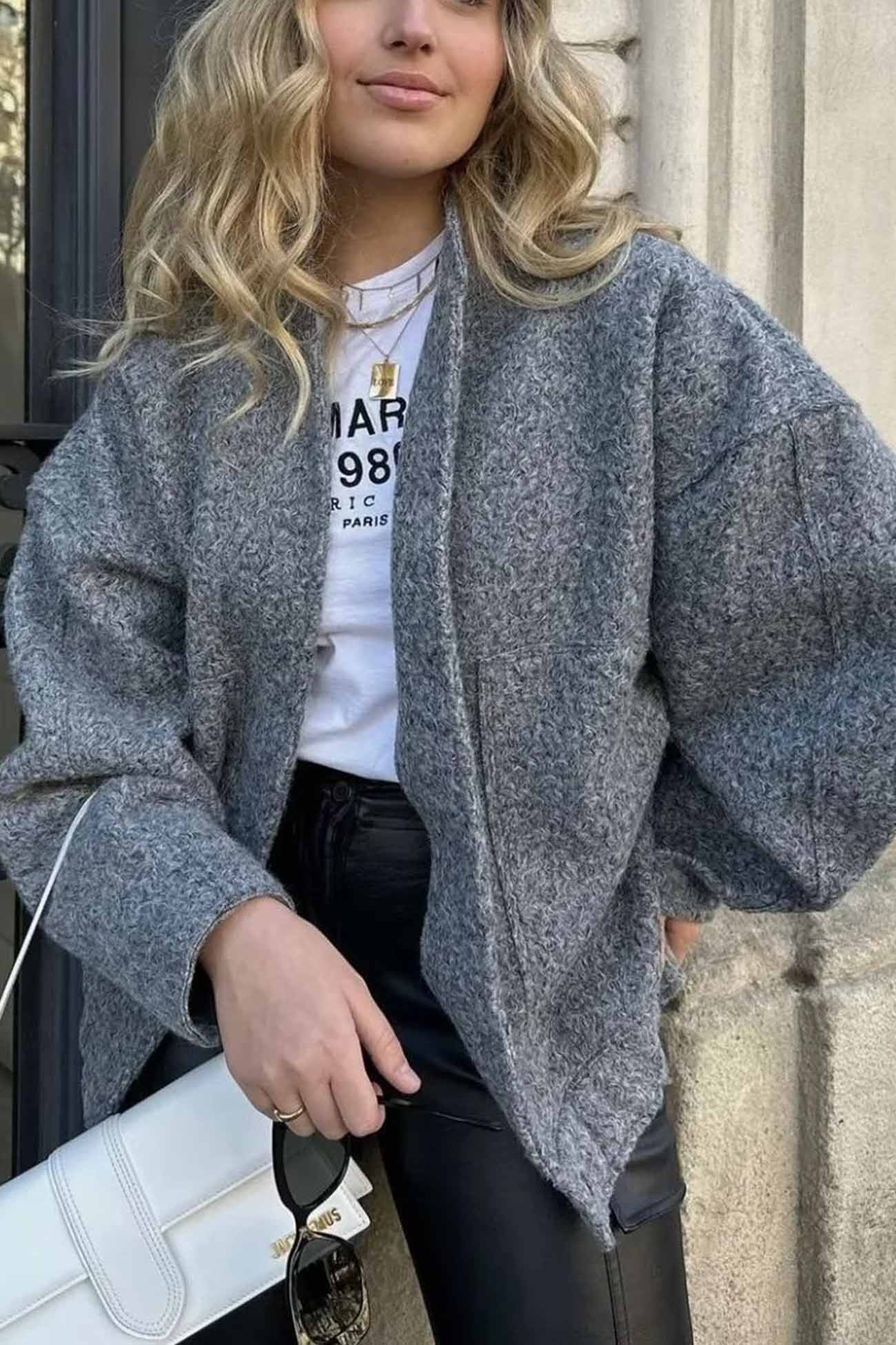 Sophie’s Style: Oversized Bomber Jacket with Pockets