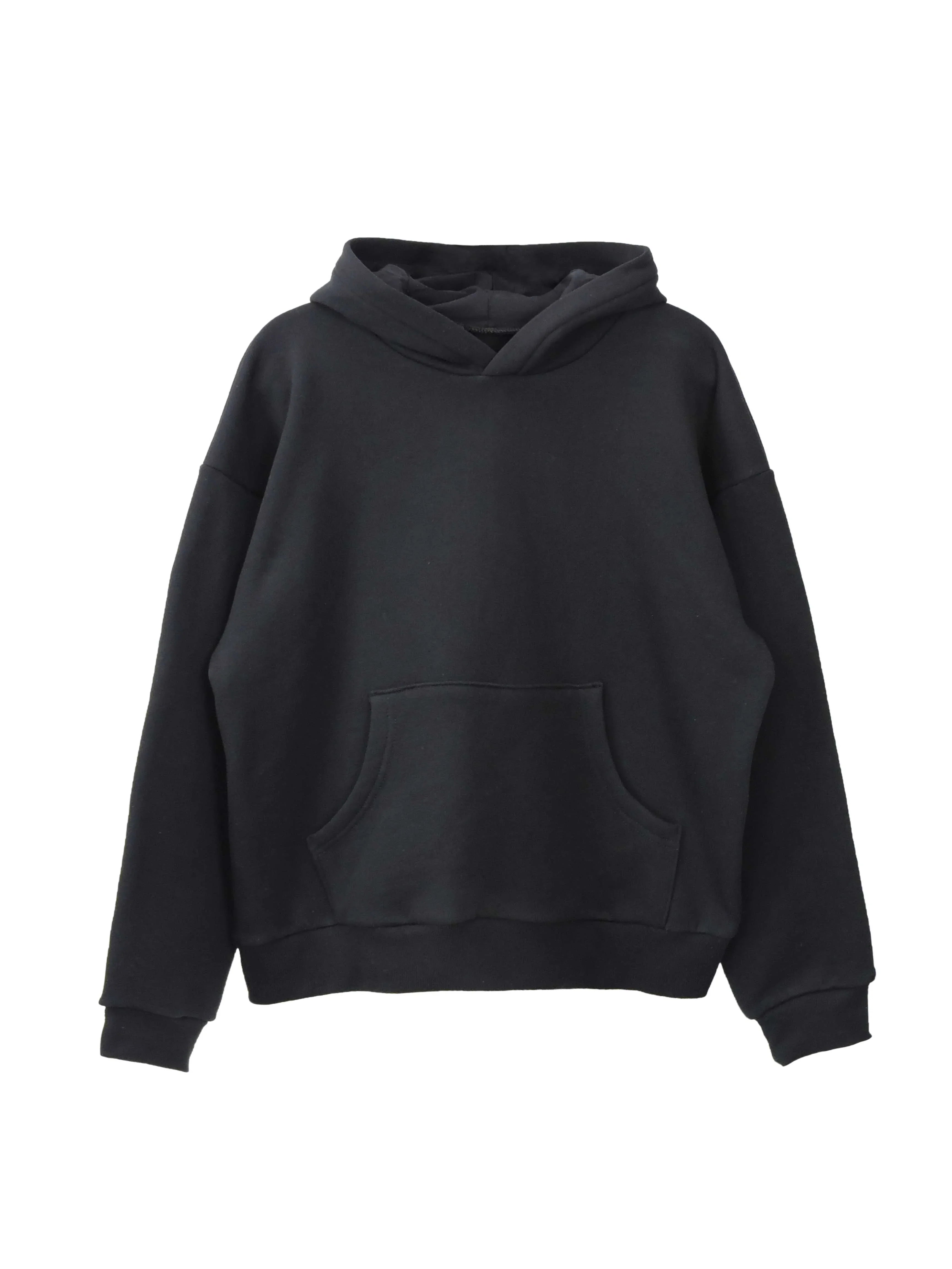 Creative Thoughts™  | Park Hoodie - Black Heavy Fleece