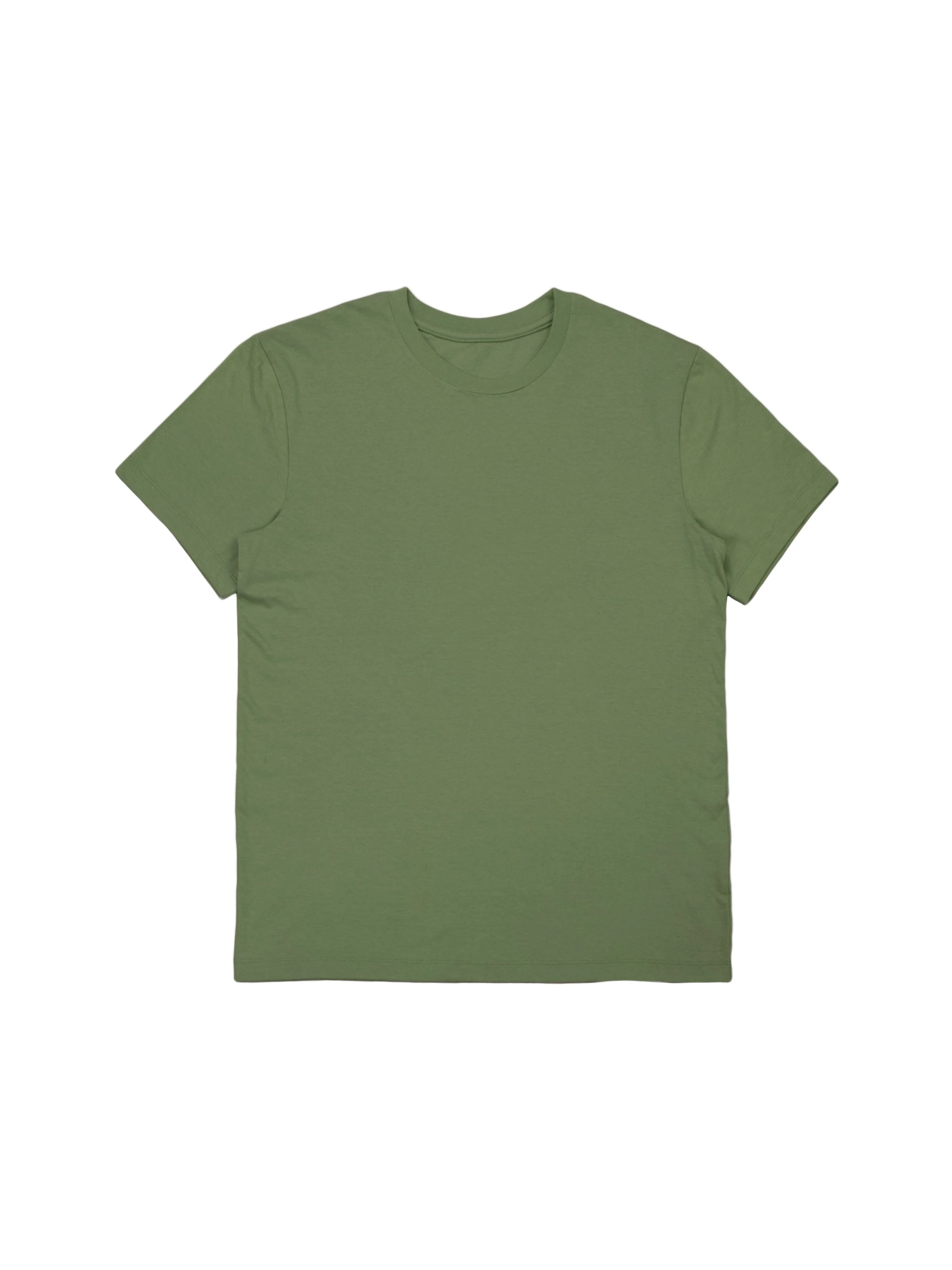 Creative Thoughts™  | Boxy T-shirt - Olive Midweight Cotton