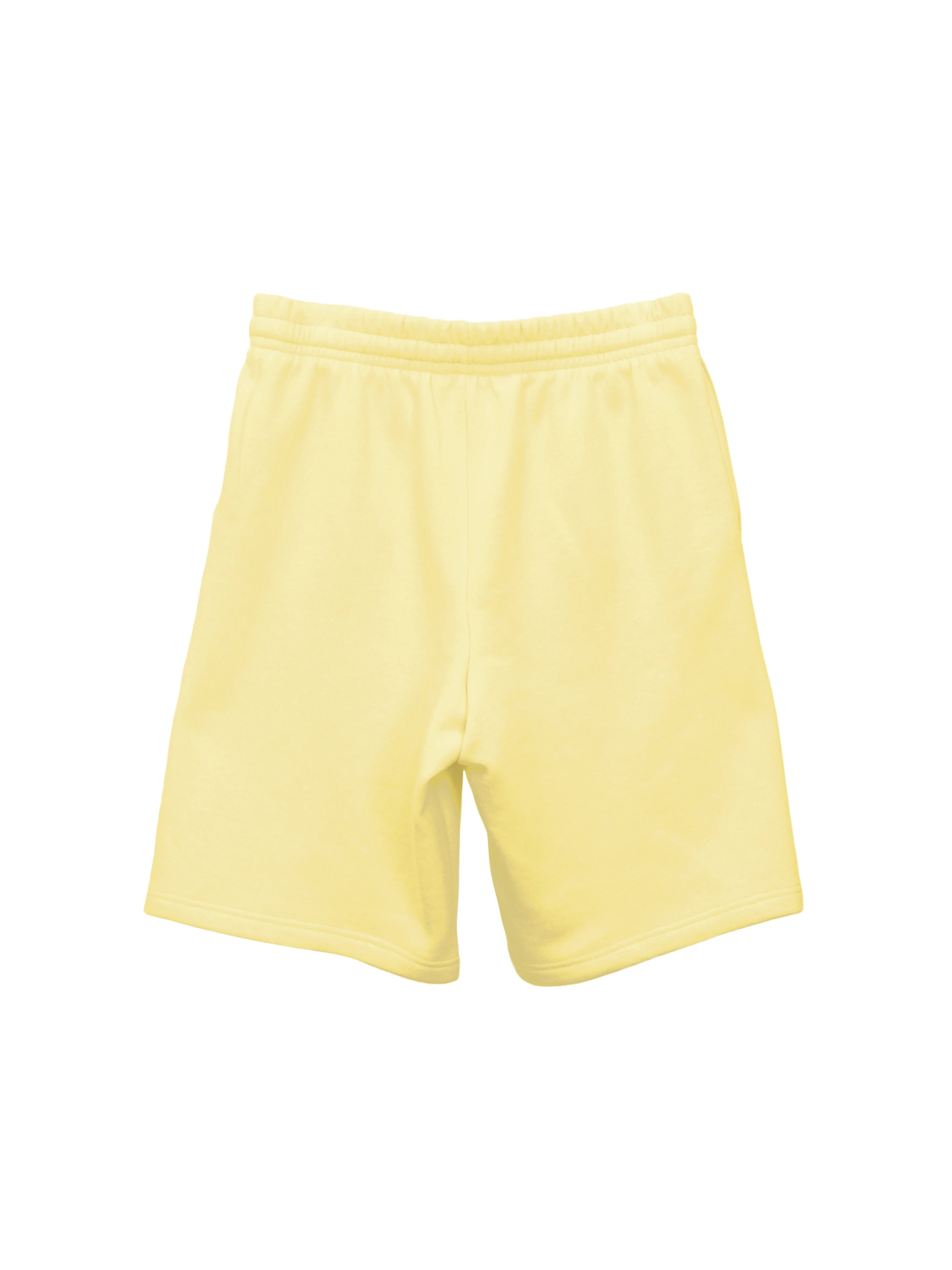 Creative Thoughts™  | Park Long Shorts - Daffodil Yellow Fleece