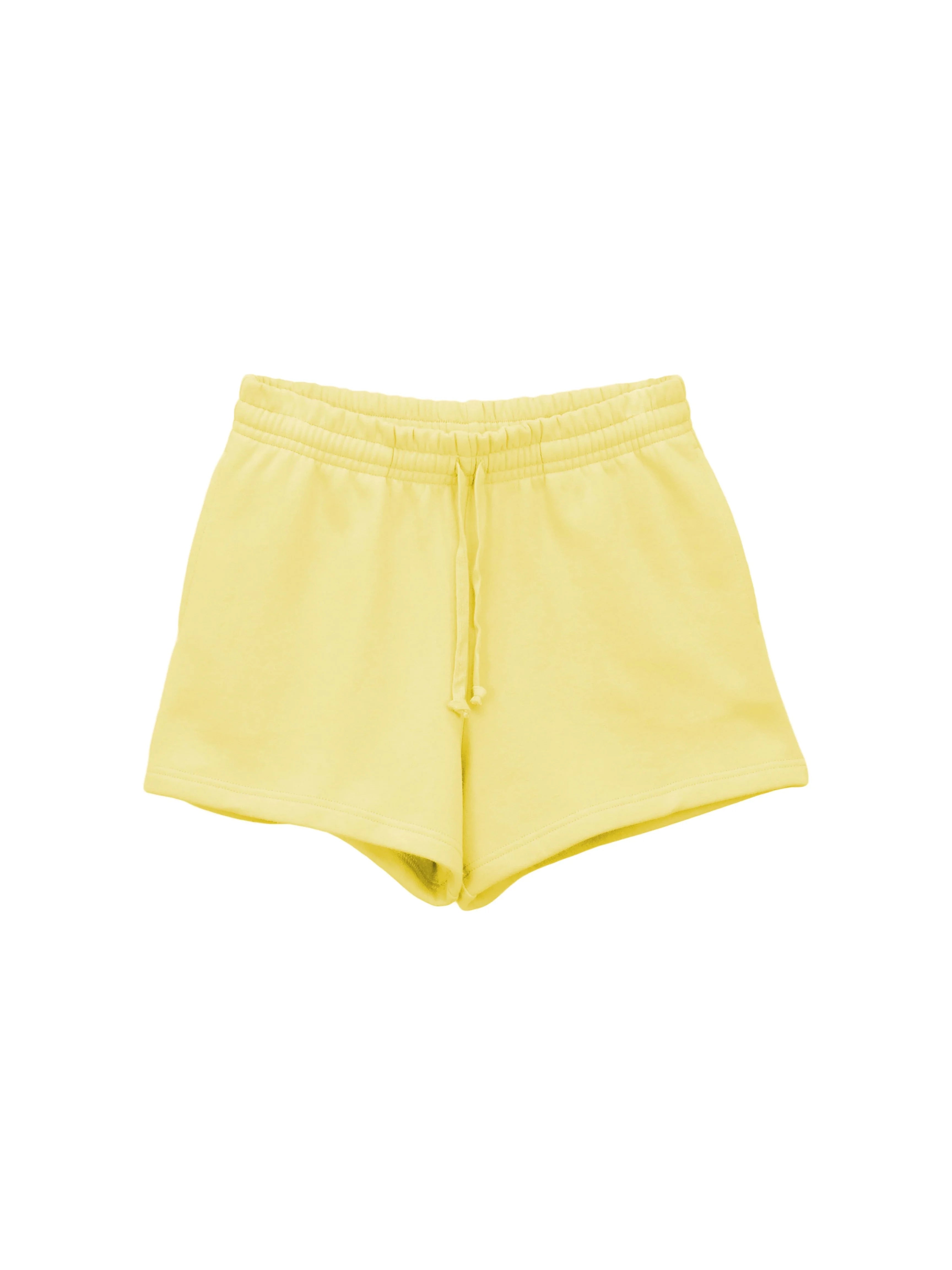 Creative Thoughts™  | Park Mini Shorts - Daffodil Yellow Fleece